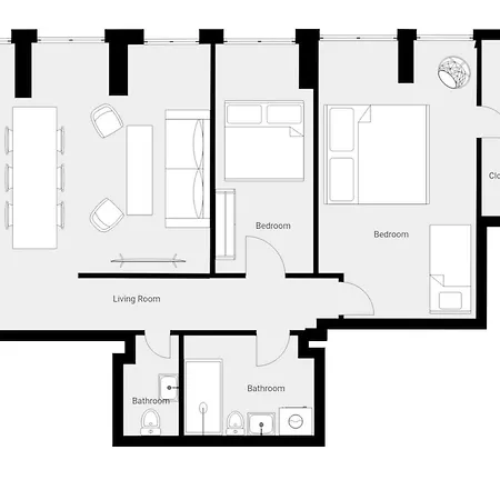 Queens Courtyard Apartamento